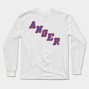 NY Anger White Long Sleeve T-Shirt